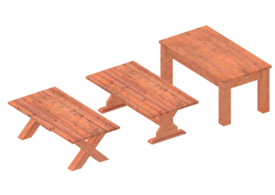 手绘低模 木桌子 木制品 书桌 木板桌 古代桌子 复古桌子 讲台 饭桌